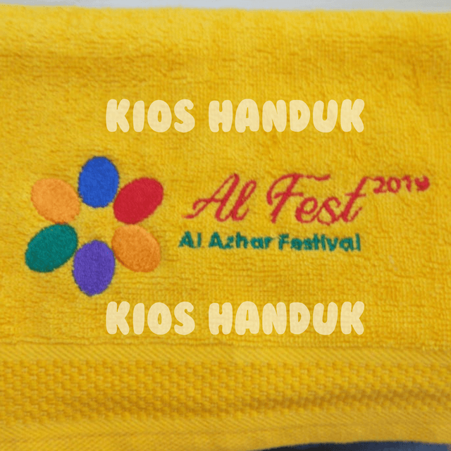 Handuk bordir custom souvenir Festival Al Azhar 2k19