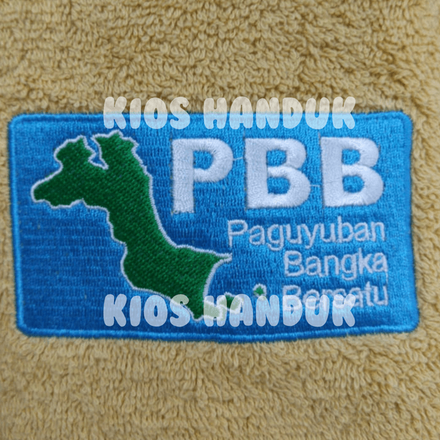 Handuk bordir custom souvenir Paguyuban Bangka Bersatu
